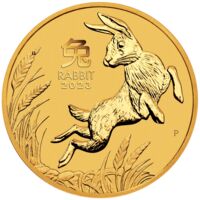 Zlatá mince Rok Králíka 1/20 Oz 2024 - LUNÁRNÍ SÉRIE III.