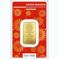 Argor-Heraeus Limited edition Rok draka 2024 zlatý slitek 10g