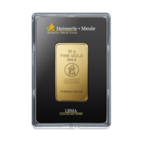 Heimerle + Meule Investiční zlatý slitek 50g