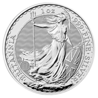 Stříbrná mince Britannia 1 Oz  - Alžběta II 2023