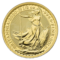 Zlatá mince Britannia 1/2 Oz