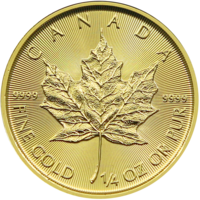Zlatá mince Maple Leaf 1/4 Oz 2023