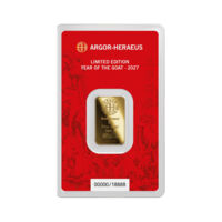 Argor-Heraeus Limited Edition Jahr der Ziege 2027 Goldbarren 5 g