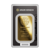 Argor Heraeus investiční zlatý slitek 50 g
