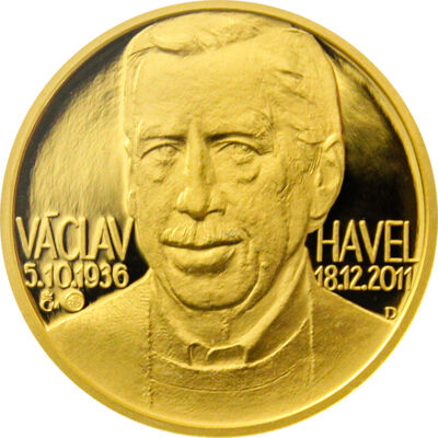 Goldmedaille „Václav Havel“ (1/2 Unze), Proof
