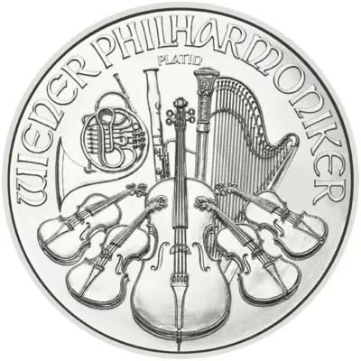 Wiener Philharmoniker Platinmünze 1/25 Oz