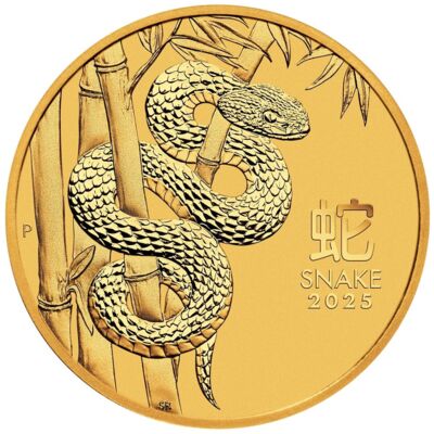 Gold Coin Year of the Snake 1/4 Oz 2025 - LUNAR SERIES III.