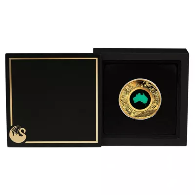 „Great Southern Land“ 2026 – 1 Unze Gold-Proof-Münze mit Chrysopras-Motiv