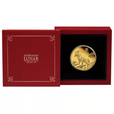 Goldmünze 1oz Lunar III Ziege 2027