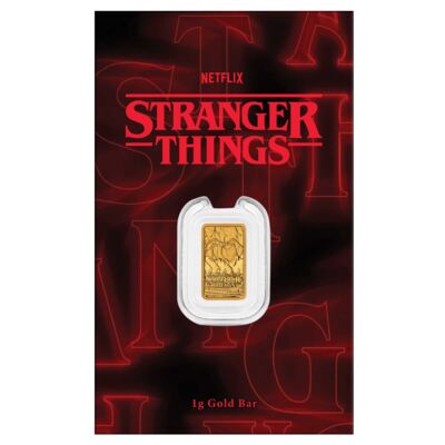 Stranger Things 1g Gold Minted Bar
