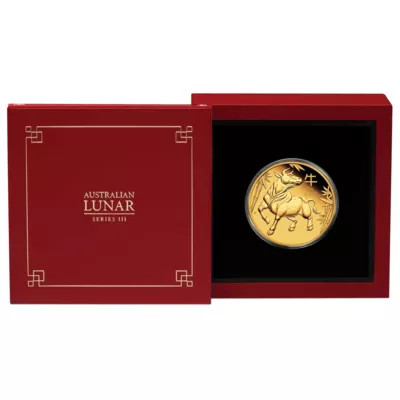 Goldmünze Jahr des Büffels 1 Oz 2021 – LUNAR SERIES III – Proof