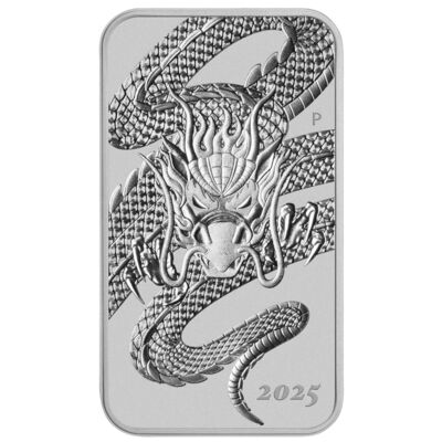 Stříbrná mince Rectangular Dragon 1 Oz 2025