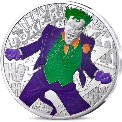 Silbermünze Joker 13g 2025 Farbig