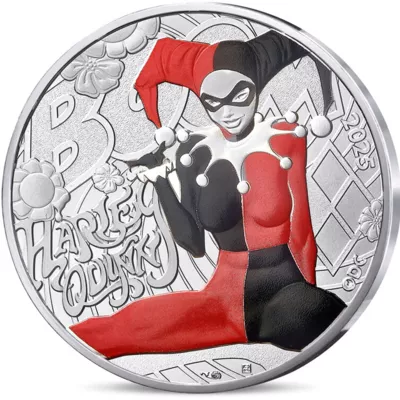 Harley Quinn Silbermünze 13g 2025 Farbig