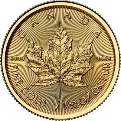 Maple Leaf 1/10 Oz Goldmünze 2023-2025
