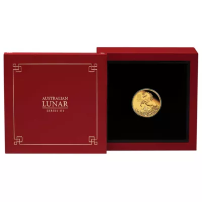 Goldmünze 1/10 oz Lunar III Pferd  2026 - Proof
