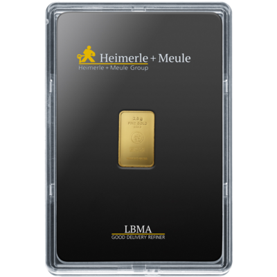 Heimerle + Meule Investment gold bar 2.5 g