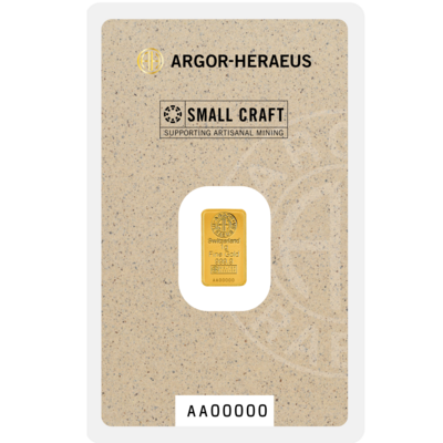 Argor Heraeus Investment Gold Bar 1g - Small Craft