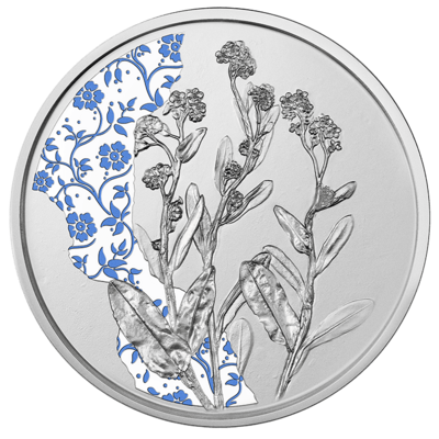 Vergissmeinnicht 1/2 oz Proof Silbermünze 2023
