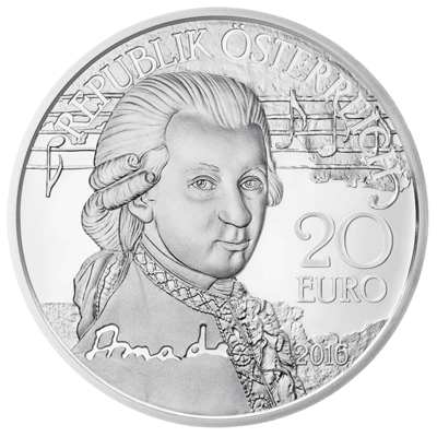 Silbermünze AMADEUS: DAS GENIE 20 g 2016