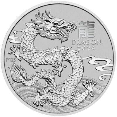 Platinum coin Year of the Dragon 1 Oz 2024 - LUNAR SERIES III.