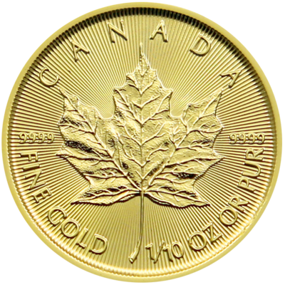 Maple Leaf 1/10 Oz Gold Coin