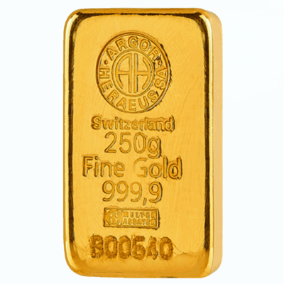 Argor Heraeus Investiční zlatý slitek 250g