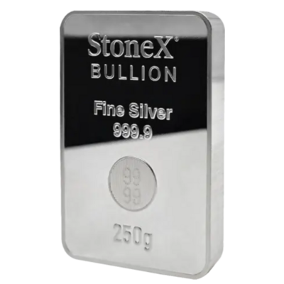 StoneX Bullion 250 g Silber-Anlagemünze