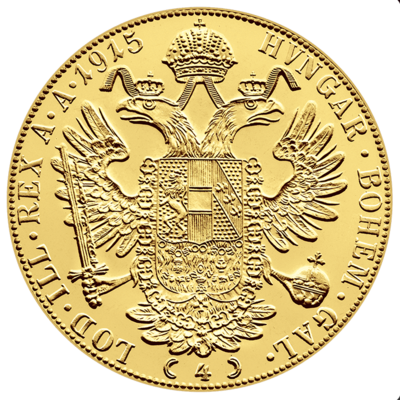 Goldmünze 4-Dukát Franz Joseph I. 1915 (Neuprägung)