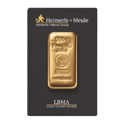 Heimerle + Meule  Investiční zlatý slitek 500g
