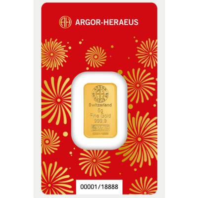 Argor-Heraeus Limited Edition Jahr des Pferdes 2026 Goldbarren 5 g