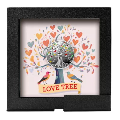 Stříbrná mince Love Tree 17,5 g Coloured 2025