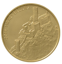 Goldmünze 5000 CZK Schloss Bezděz 2016 Standard