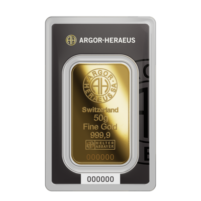 Argor Heraeus investiční zlatý slitek 50 g