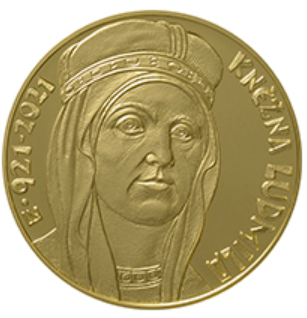 Zlatá mince 10000 Kč Kněžna Ludmila 2021 Proof