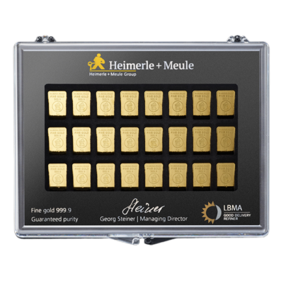 Heimerle + Meule Anlagegoldbarren 50g - BOX COLLECTION