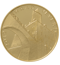 Goldmünze 5000 CZK Schloss Veveří 2019 Standard