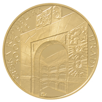 Goldmünze 5000 CZK Schloss Veveří 2019 PP