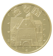 Goldmünze 5000 CZK Schloss Zvíkov 2018 Standard