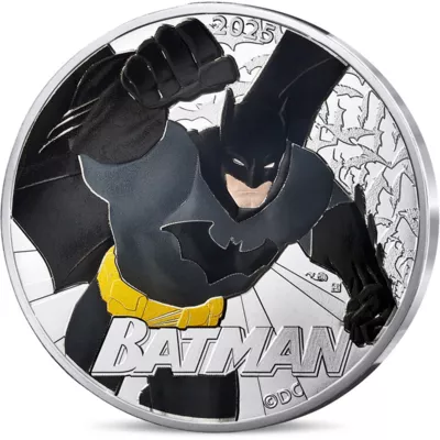 Batman Silbermünze 13g 2025 Farbig