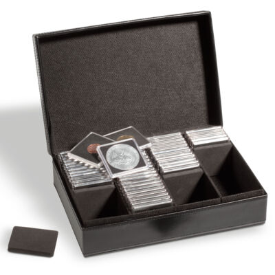 Mincovní box na 100 QUADRUM kapslí 50 x 50 mm, black