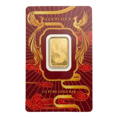 Pamp Fortuna Investment gold bar 5g - Good Luck Phoenix