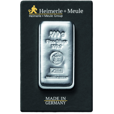Heimerle + Meule stříbrný slitek 500g