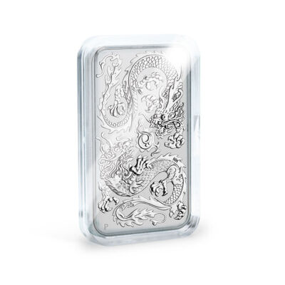 Kapsle na mince Ultra Perfect Fit pro 1 oz. Silver Dragon (47,6 x 27,6 mm), balení po 10 ks