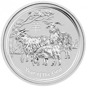 Year of the goat 2015 1 Kilo Silver Coin
